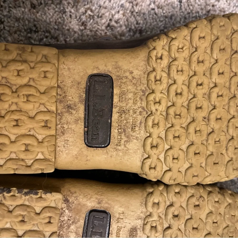 L.L. Bean Brown and Tan Waterproof Duck Boots - Moc